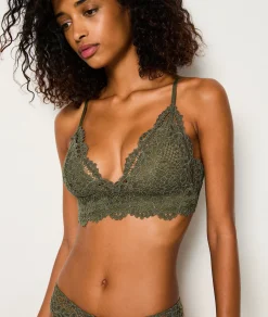 Etam Bra No. 8 - The Wireless Triangle Bra VERTSAPIN Hot