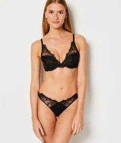 Etam Bra No. 3 - The Wrap Push-Up Bra BLACK Best Sale
