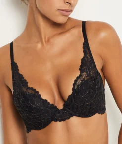 Etam Bra No. 3 - The Wrap Push-Up Bra IMPFDBLACK Fashion
