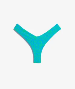 Etam Brazilian Bikini Brief with High-Leg Bikini Bottom Pattern BLUEGREEN Store