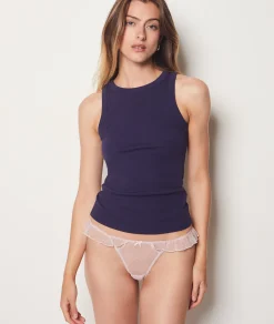 Etam Brazilian Brief in Tulle POWDERPINK Store