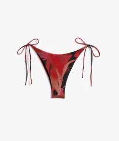 Etam Brazilian String Bikini Bottom with Sequins BRICK Cheap