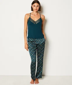 Etam Camisole with thin straps GREEN Flash Sale