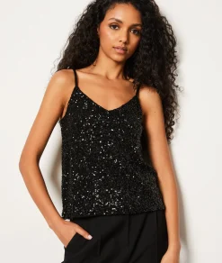 Etam Caraco à sequins NOIR Cheap