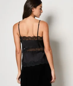 Etam Caraco satiné en dentelle NOIR Best Sale