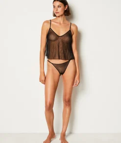 Etam Caraco transparent strass NOIR Best Sale