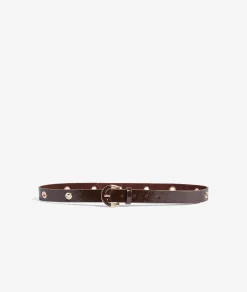 Etam Ceinture en cuir CHOCOLAT Best Sale