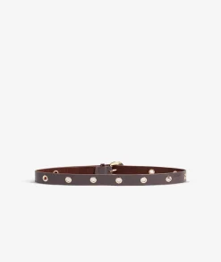 Etam Ceinture en cuir CHOCOLAT Best Sale