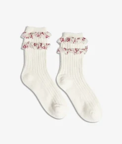 Etam Chaussettes à volants ECRU New