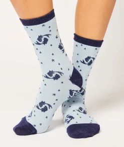 Etam Chaussettes astrologie "Poisson" MARINE Fashion