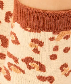 Etam Chaussettes motifs léopard BEIGE Clearance