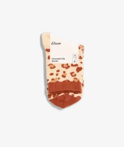 Etam Chaussettes motifs léopard BEIGE Clearance