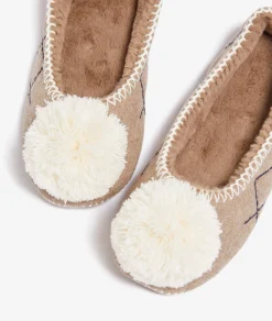 Etam Chaussons ballerine ponpon GRISCLAIR Cheap
