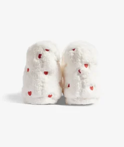 Etam Chaussons bottines coeurs ECRU Cheap