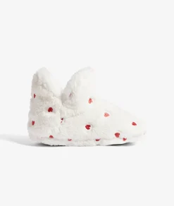 Etam Chaussons bottines coeurs ECRU Cheap