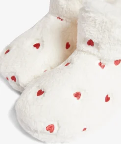 Etam Chaussons bottines coeurs ECRU Cheap