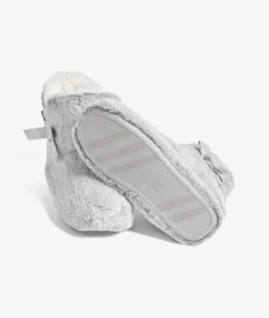 Etam Chaussons bottines fourrés détails noeuds GRISCLAIR Best