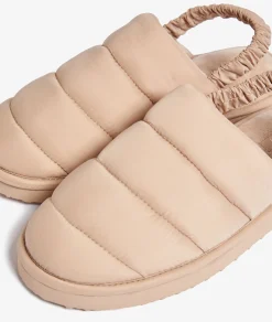 Etam Chaussons mules matelassés TAUPE Flash Sale