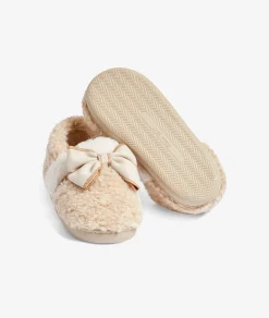 Etam Chaussons mules noeuds ECRU Cheap