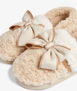 Etam Chaussons mules noeuds ECRU Cheap