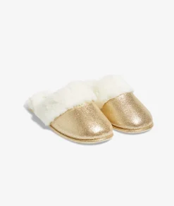 Etam Chaussons mules pailletés en fourrure OR Best Sale