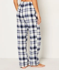 Etam Checkered Cotton Pyjama Bottoms GRIS Best Sale