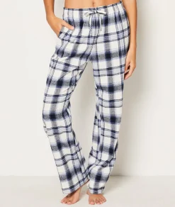 Etam Checkered Cotton Pyjama Bottoms GRIS Best Sale