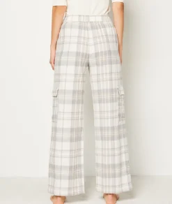 Etam Checkered Flannel Pyjama Trousers GREY Best