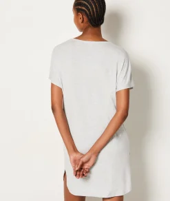 Etam Chemise de nuit en modal décolleté dentelle GRISCLAIR Store