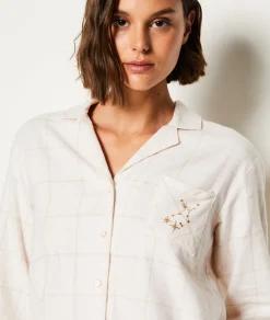 Etam Chemise de pyjama en coton LIN Flash Sale