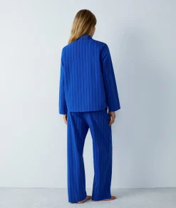 Etam Chemise de pyjama en coton à rayures BLEUROYAL Cheap