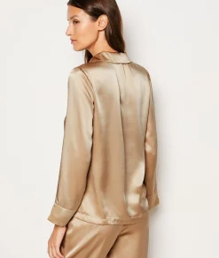 Etam Chemise de pyjama en soie SAUMONPECHE Hot