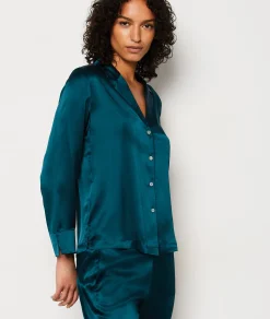 Etam Chemise de pyjama en soie IMPFONDVERT Best