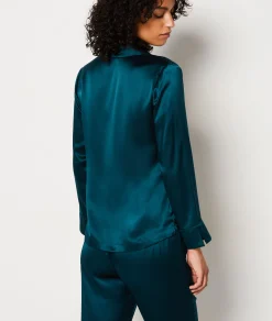 Etam Chemise de pyjama en soie IMPFONDVERT Best
