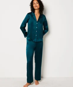 Etam Chemise de pyjama en soie IMPFONDVERT Best