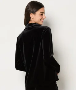 Etam Chemise de pyjama en velours NOIR Online