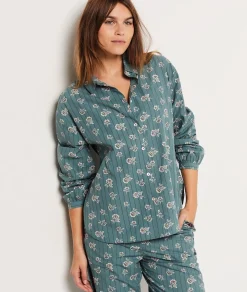 Etam Chemise de pyjama imprimée fleuri IMPFONDVERT Cheap