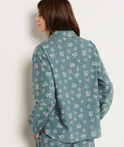 Etam Chemise de pyjama imprimée fleuri IMPFONDVERT Cheap