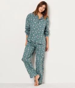 Etam Chemise de pyjama imprimée fleuri IMPFONDVERT Cheap