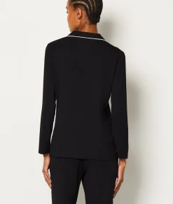 Etam Chemise de pyjama manches longues NOIR Best Sale