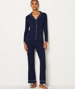Etam Chemise de pyjama manches longues MARINE Store