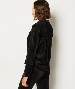 Etam Chemise de pyjama polaire NOIR Shop