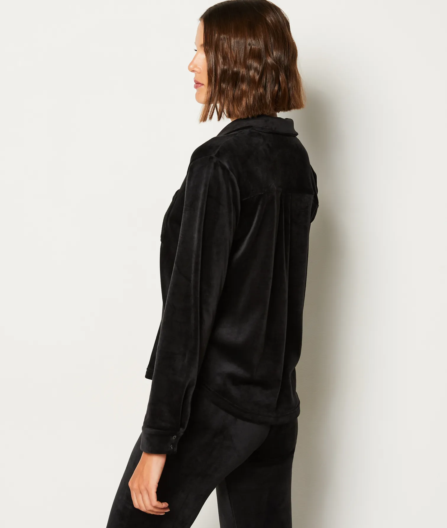 Etam Chemise de pyjama polaire NOIR Shop