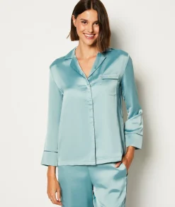 Etam Chemise de pyjama satinée BLEUVERT Shop