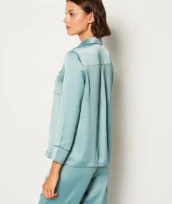 Etam Chemise de pyjama satinée BLEUVERT Shop