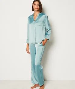 Etam Chemise de pyjama satinée BLEUVERT Shop