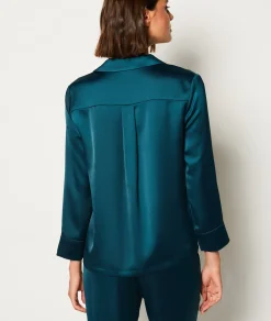 Etam Chemise de pyjama satinée VERT Best Sale