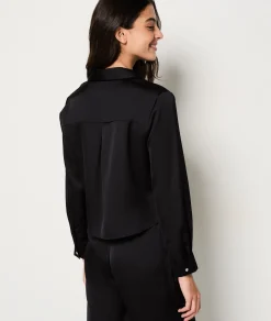Etam Chemise de pyjama satinée NOIR Cheap