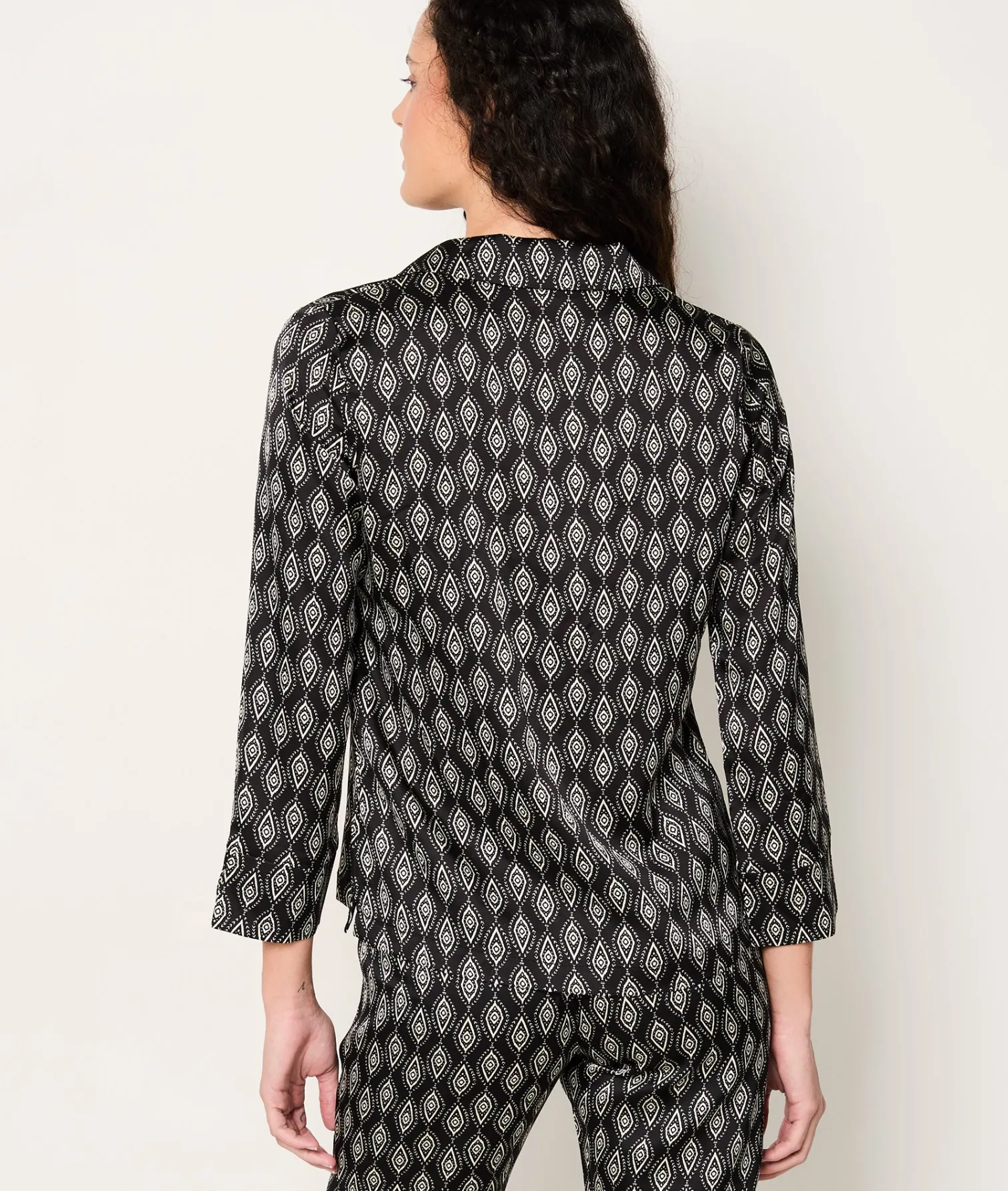 Etam Chemise de pyjama satinée imprimée IMPFDNOIR Cheap