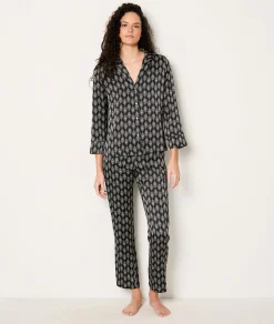 Etam Chemise de pyjama satinée imprimée IMPFDNOIR Cheap